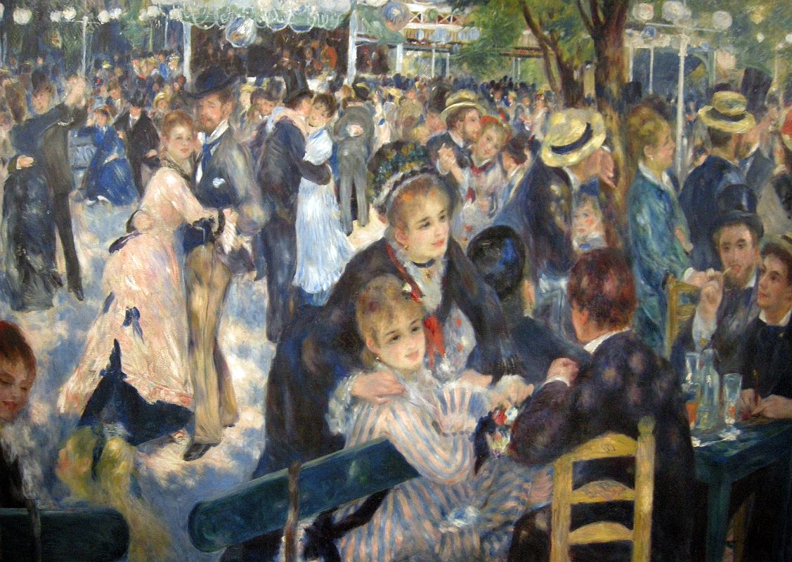 Paris Musee D'Orsay Pierre-Auguste Renoir 1876 Moulin de la Galette 